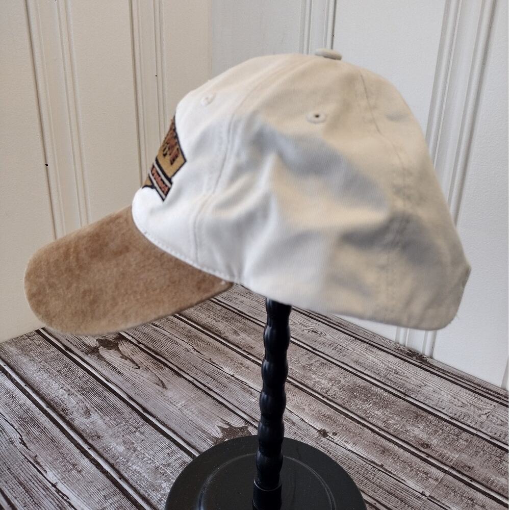 Vintage Yellowstone PRESERVE & PROTECT BEAR Ball Cap Hat Cotton/Suede-Like Bill - Picture 3 of 10